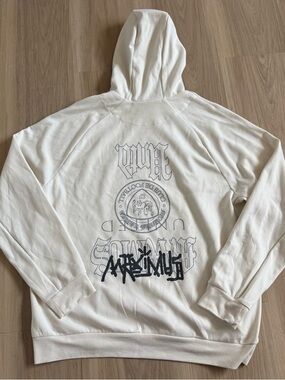 Nike X Travis Scott Mean White Dri Fit Hoodie Sz XL FZ0969-110